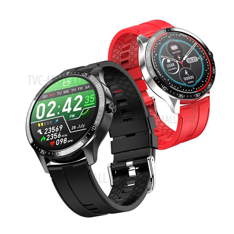 T80 Bluetooth Call Body Temperature Monitor Fitness Tracker Smart Watch - Black-6