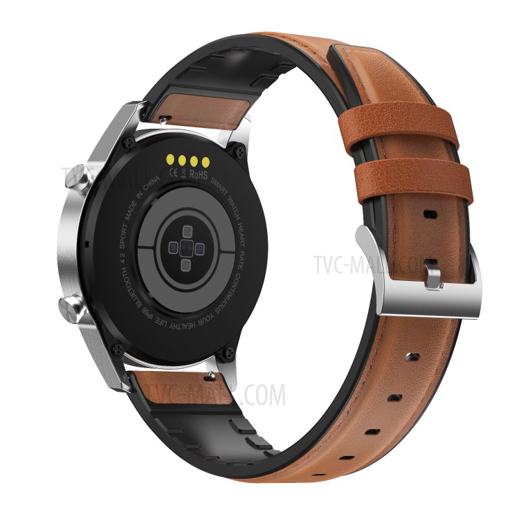 Shop LEMONDA SMART DT92 Full Round Touch Screen Smart Watch Fitness Tracker  Watches for Men Women - Brown Leather Strap from China | TVC-Mall.com