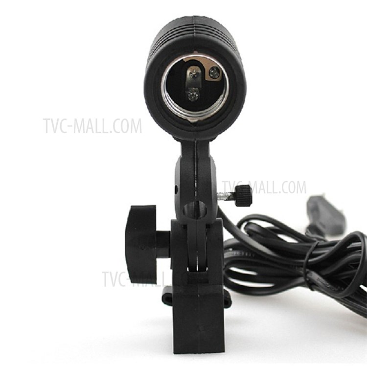 Photography E27 Lamp Holder with Light Stand Mount Umbrella Holder EU Plug-5