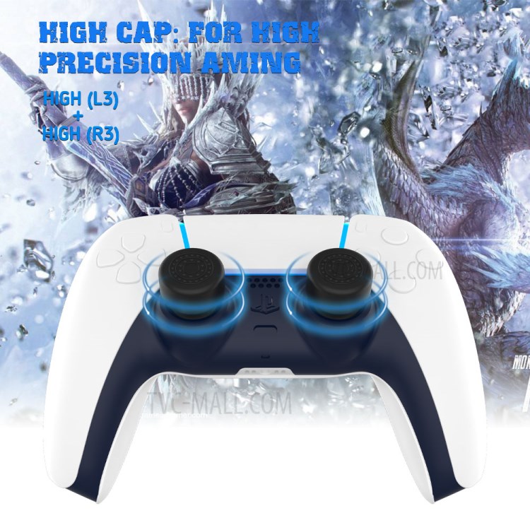 6PCS/Pack JYS Controller Silicone Thumb Grips Cap for Sony Playstation 5 Controller-5