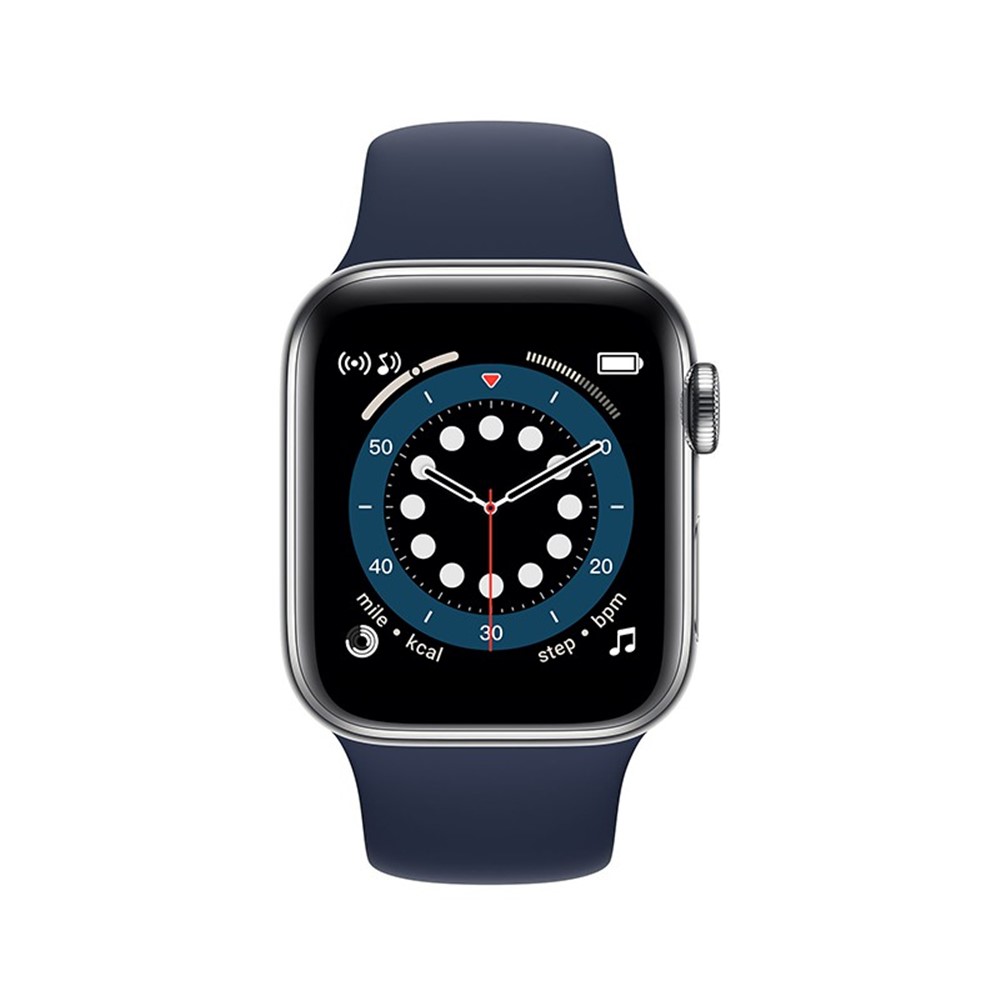 W98 1.69-Inch Smart Body Temperature Bluetooth Call Waterproof Smart Bracelet - Blue-2