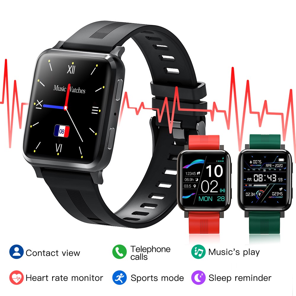 Wholesale F30 Music Playback Smart Watch 1.54 inch Full Touch Heart Rate  Monitoring Message Reminder Waterproof Smartwatch - Red from China |  TVC-Mall.com