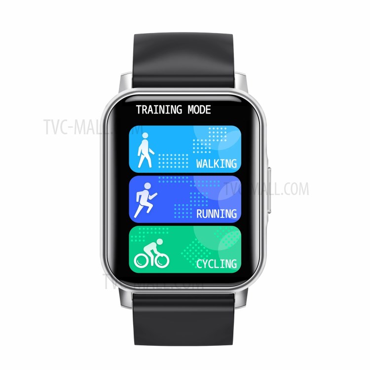 NK15 1.72-Inch Square Screen Smart Watch Bluetooth Heart Rate Sleep Monitor Fitness Tracker Smart Bracelet - Black-2