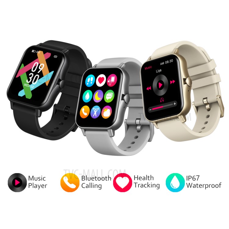 ZEBLAZE GTS 2 1.69 inch Full Touch Screen Smart Watch IP67 Waterproof Heart Rate Monitoring Bluetooth Call Smartwatch - Black-8