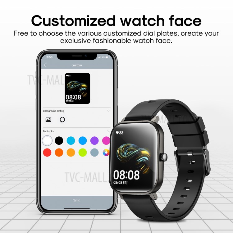 JOYROOM JR-FT1 Pro 1.69 inch Full Touch Screen IP67 Waterproof Health Monitoring Smart Watch with 20mm Silicone Strap-3