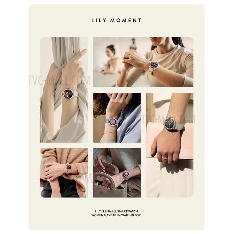 ZEBLAZE LILY Women Health 24H Heart Rate Monitor Smart Watch IP68 Waterproof Multi-sport Mode Smartwatch - Coffee-8