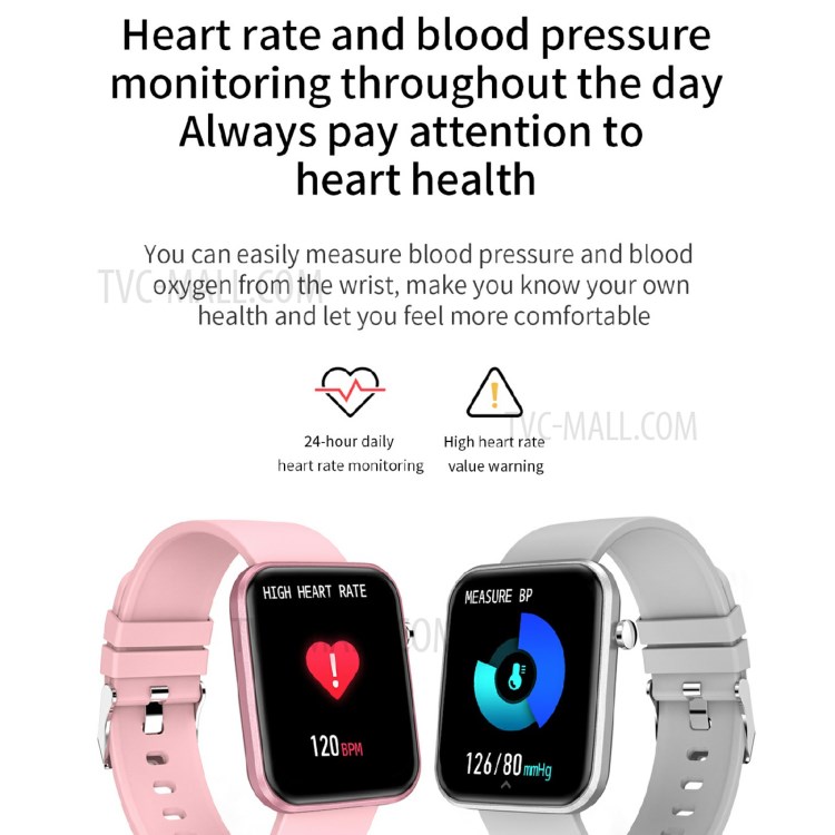 Z15C 1.69 Inch Screen IP67 Waterproof Smart Watch Fitness Watch with Tracker/Heart Rate/Blood Pressure/Sleep Monitor - Black-2