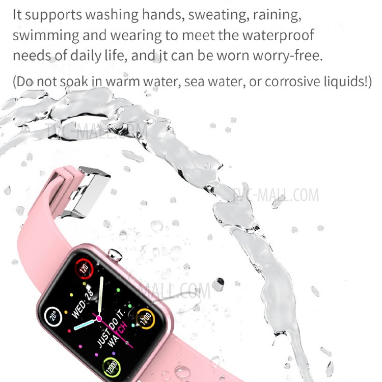 Z15C 1.69 Inch Screen IP67 Waterproof Smart Watch Fitness Watch with Tracker/Heart Rate/Blood Pressure/Sleep Monitor - Black-5