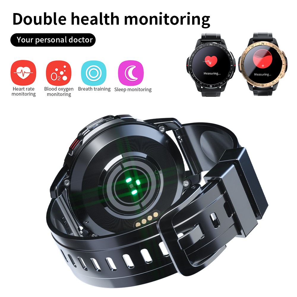 LOKMAT APPLLP 7 Multi-function Smart Watch TPU Strap Sports Watch with Camera/Heart Rate Monitoring/Sleep Monitoring Support SIM Card/WiFi 2 + 16G - Black-9