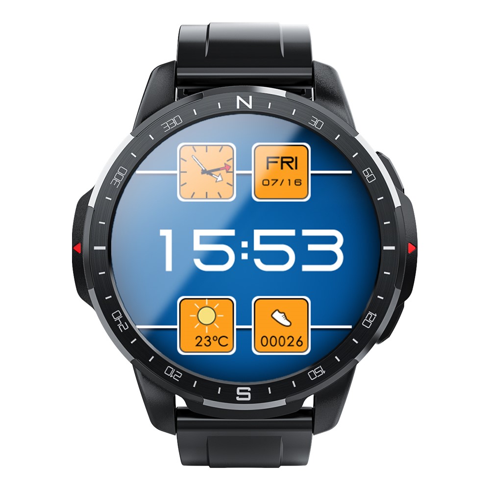 LOKMAT APPLLP 7 Multifunctional Photography Smart Watch TPU Strap Sports Watch with Heart Rate Sleep Monitoring Support SIM Card/WiFi 4 + 128G - Black-2