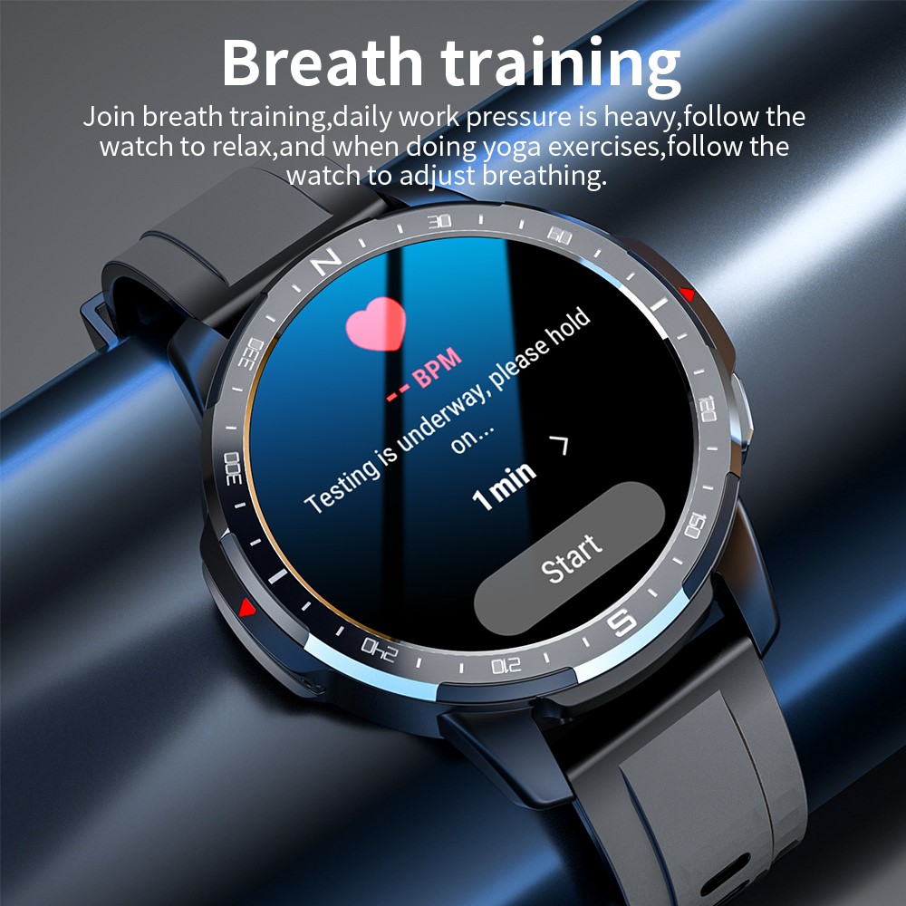 LOKMAT APPLLP 7 Multifunctional Photography Smart Watch TPU Strap Sports Watch with Heart Rate Sleep Monitoring Support SIM Card/WiFi 4 + 128G - Black-7