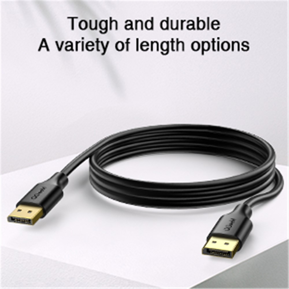 QGEEM QG-HD16 1.8m DP to DP Cable 4K/60Hz HD Video DisplayPort 1.2 Adapter Cable for HDTV Monitor Projector-5