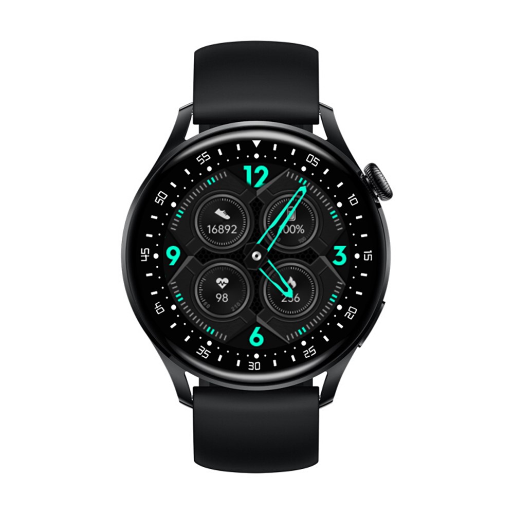 D3PRO Smart Watch with 1.32 Inch HD Round Screen Health Fitness Tracker Waterproof Sports Bracelet - All Black-2