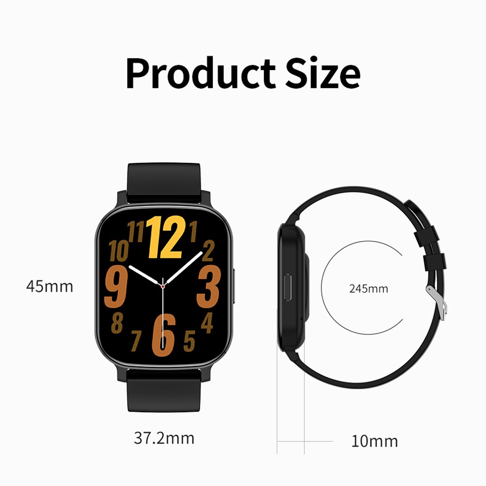 ST20 1.69 Inch Bluetooth Call Smart Watch Health Monitoring Sports Bracelet Built-in Puzzle Games - Black-10