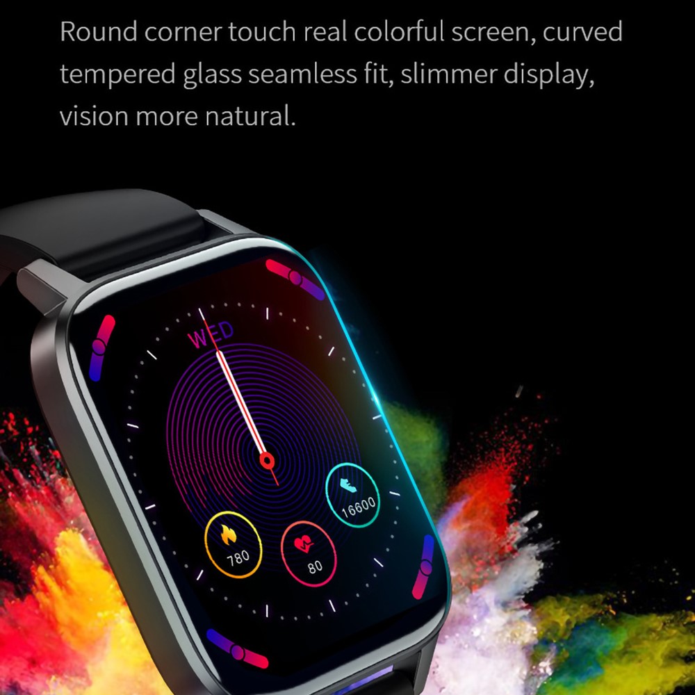 M5 Smart Watch 1.69 inch Colorful Screen IP68 Waterproof Sports Health Bracelet with Heart Rate Blood Pressure Monitoring - Blue-3