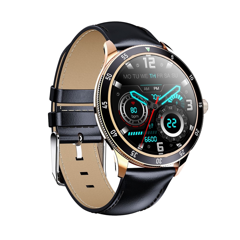M10 1.32 inch Full-Color Screen Smart Watch IP68 Water-Resistant Health Bracelet with Heart Rate Blood Oxygen Monitoring Sports Bracelet - Gold-3