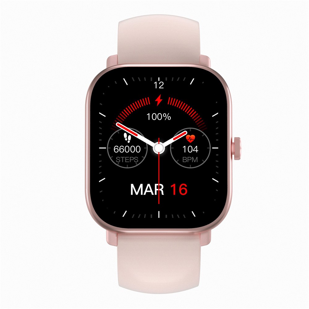 M6 1.6" Full-Color Screen Smart Watch Waterproof Bracelet Support Multi-Sport Mode Health Watch with Heart Rate Blood Oxygen Monitoring - Pink-2