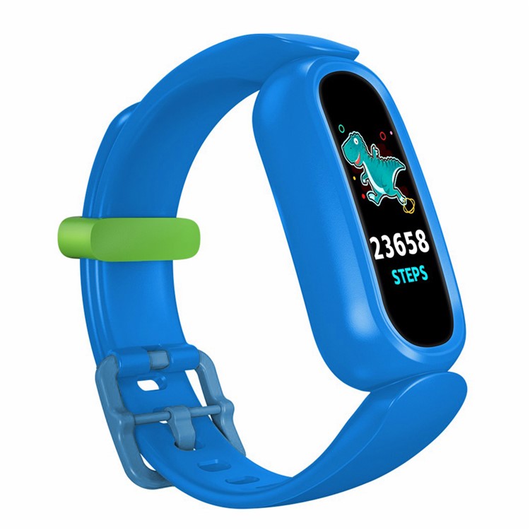 T16 0.96 Pulgadas Touch Screen Kids Sport Smart Smart Wating Sleep Heart Rife Monitoreo Estudiante Smart Wristband - Azul