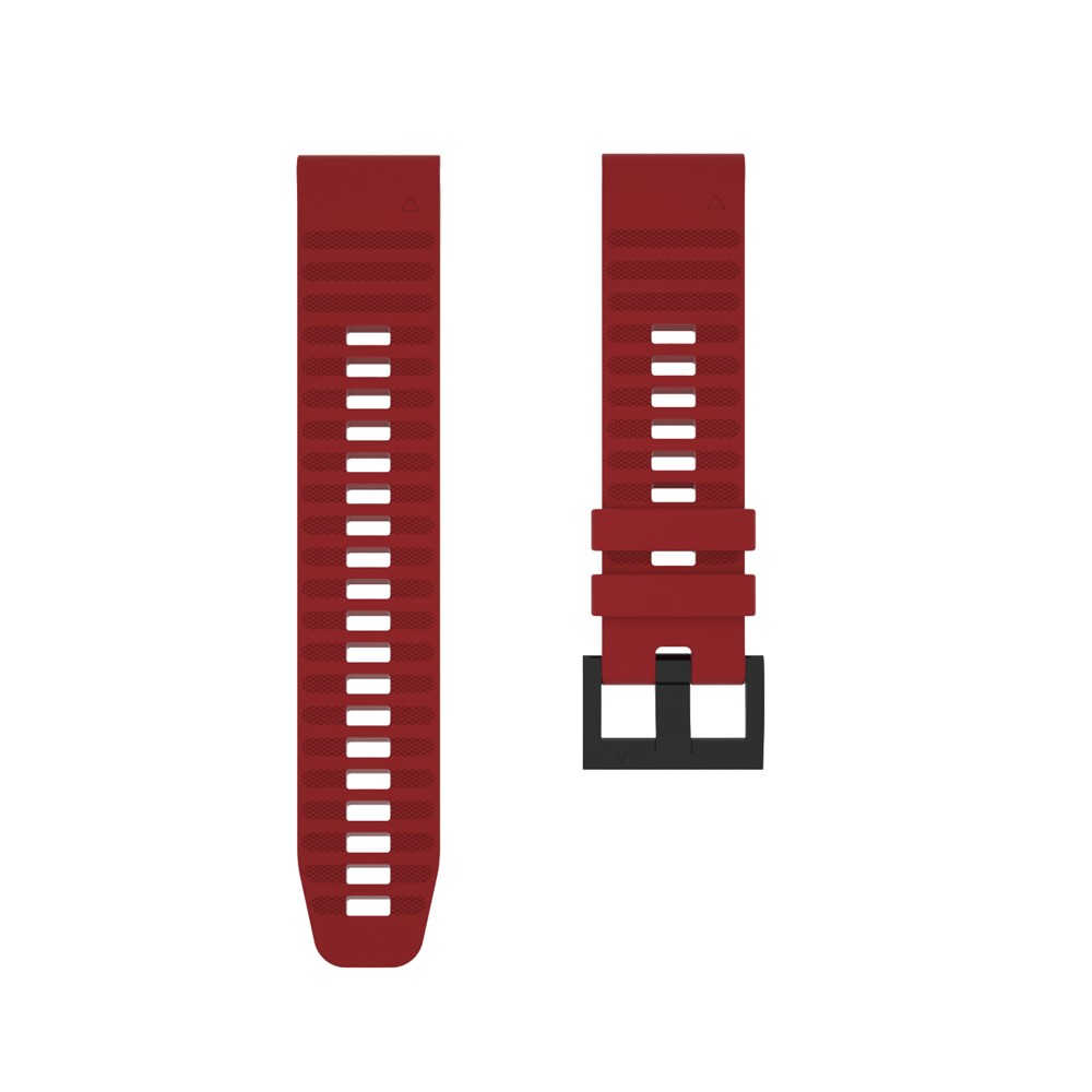 Silicone Smart Watch Band for Garmin Fenix 6, etc - Red-4