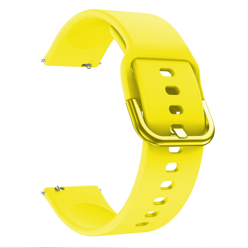 Silicone Smart Watch Replacement Strap for Fitbit Versa, etc - Yellow-1
