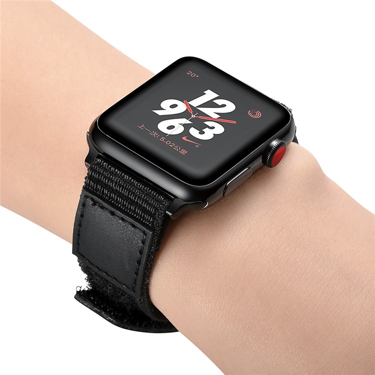 Velcro Closure Nylon Watch Strap for for Apple Watch Series 5 4 40mm / Series 3 2 1 38mm-5