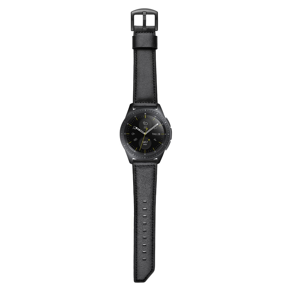 Per Samsung Gear S3 Classic/S3 Frontier 22mm Contagno da Coltello da Coltello Genuina Cinta di Sostituzione Della Cinghia di Orologio - Nero-7