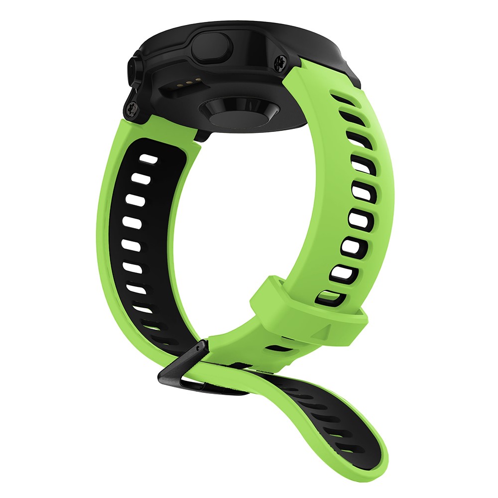 Band Di Orologi In Silicone Per Garmin Forerunner 735xt 220 230 235 620 630, Cinturino Da Polso A Doppio Colore Con Fibbia Nera - Verde / Nero-3