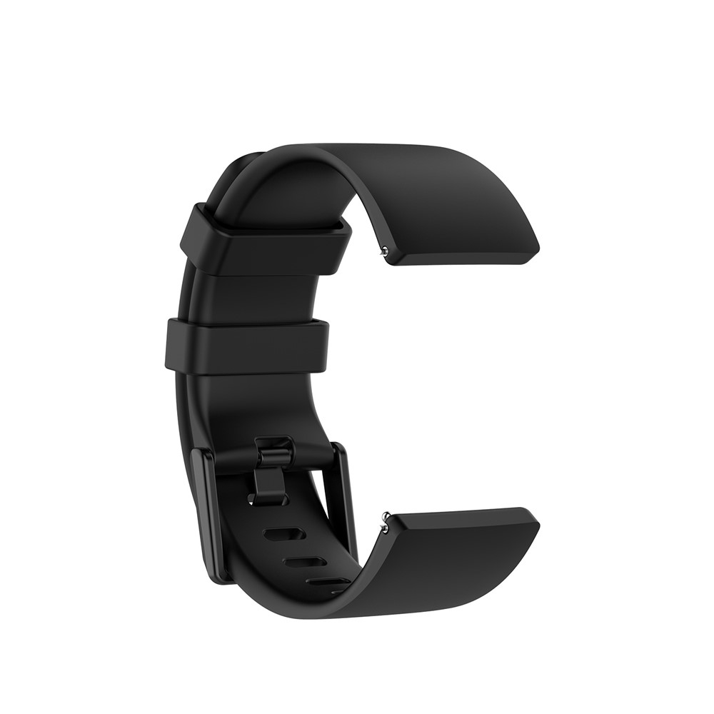 Silicone Replacement Wrist Strap for Fitbit Versa 2/Versa Lite - Black / Size: S-2