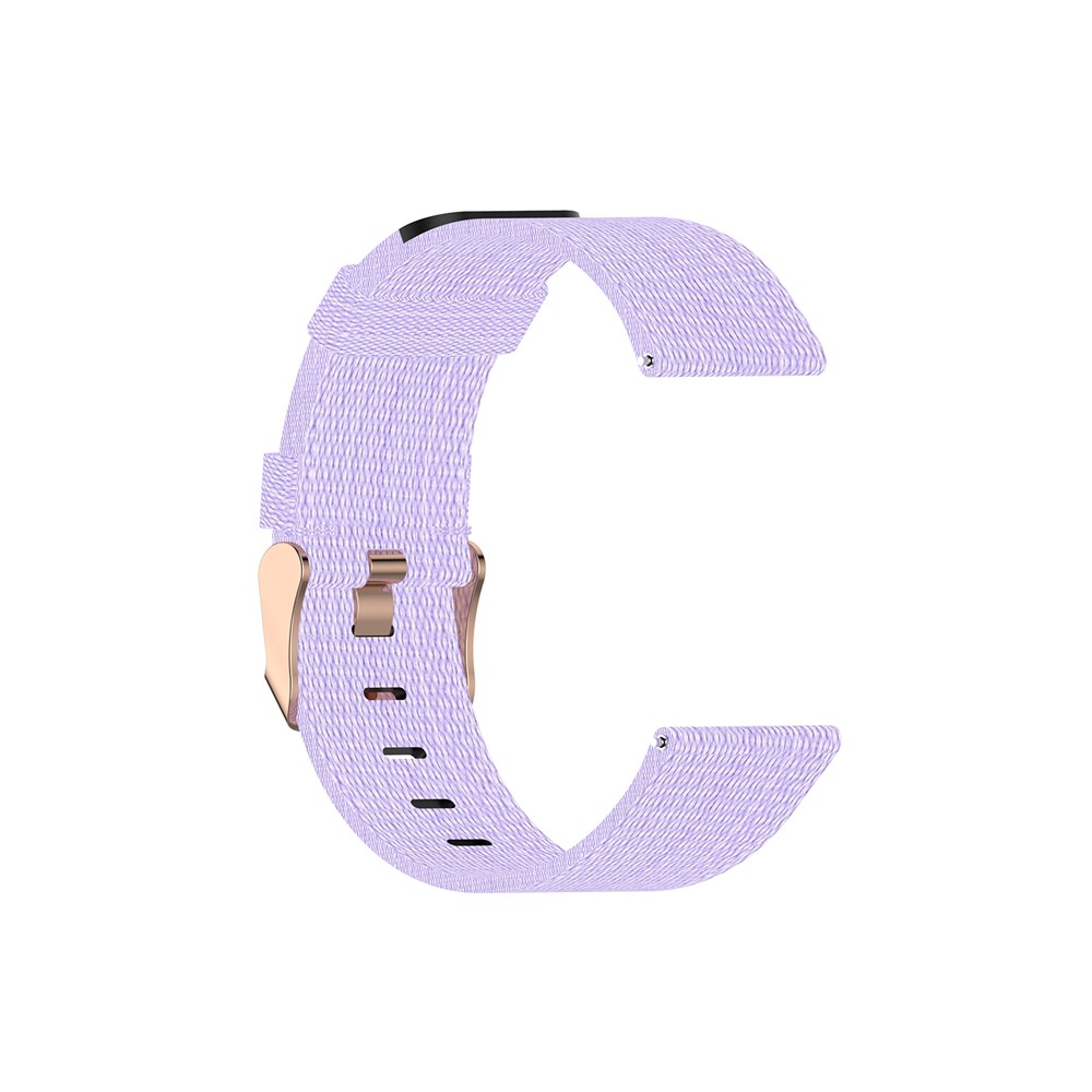 Nylon Weaven Smart Watch Band Replacement for Fitbit Versa 2/Versa Lite/Versa Blaze - Light Purple-2