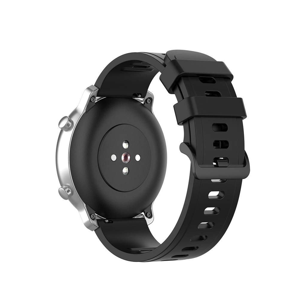 Suave De Silicona Reemplazo Muñeca 20mm Correa Para Huami Amazfit GTR 42mm / GTS - Negro-4