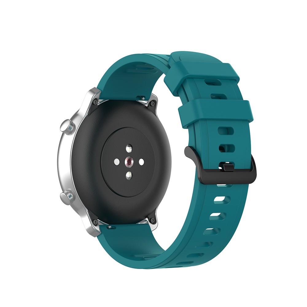 Douce Dragonne Remplacement Silicone 20 Mm Pour Huami Amazfit 42mm RTG / Gts - Vert Foncé-3