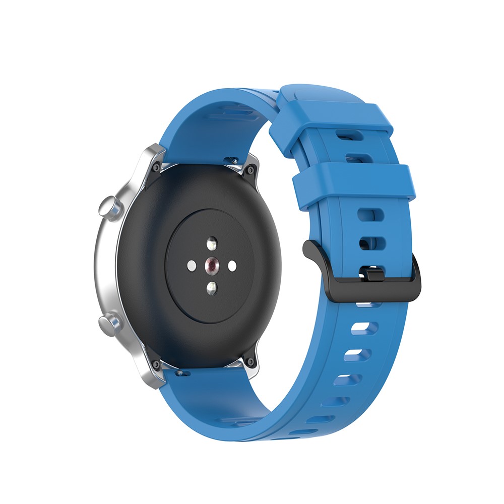 Douce Dragonne Remplacement Silicone 20 Mm Pour Huami Amazfit 42mm RTG / Gts - Bleu Ciel-3