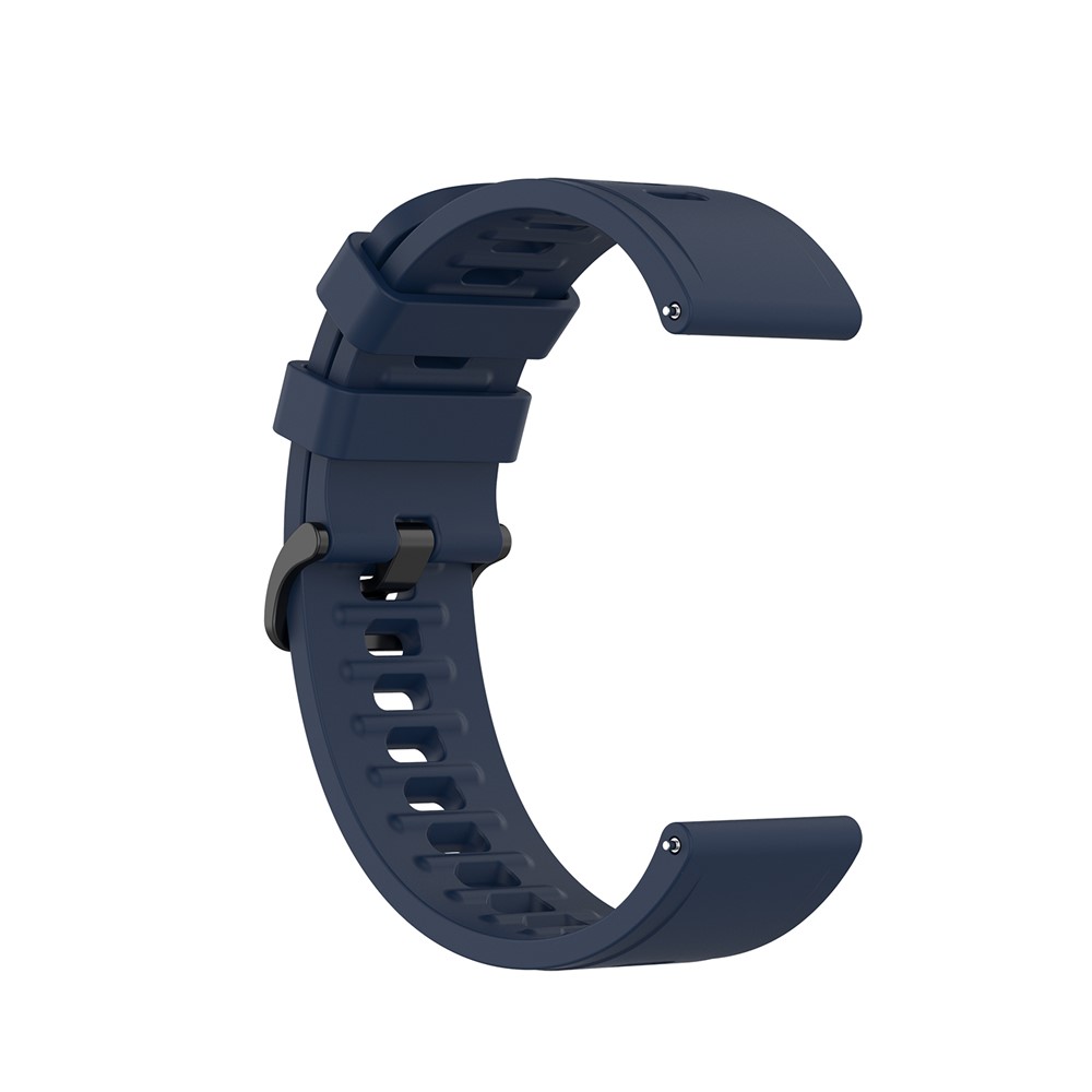 Douce Dragonne Remplacement Silicone 20 Mm Pour Huami Amazfit 42mm RTG / Gts - Bleu Foncé-2