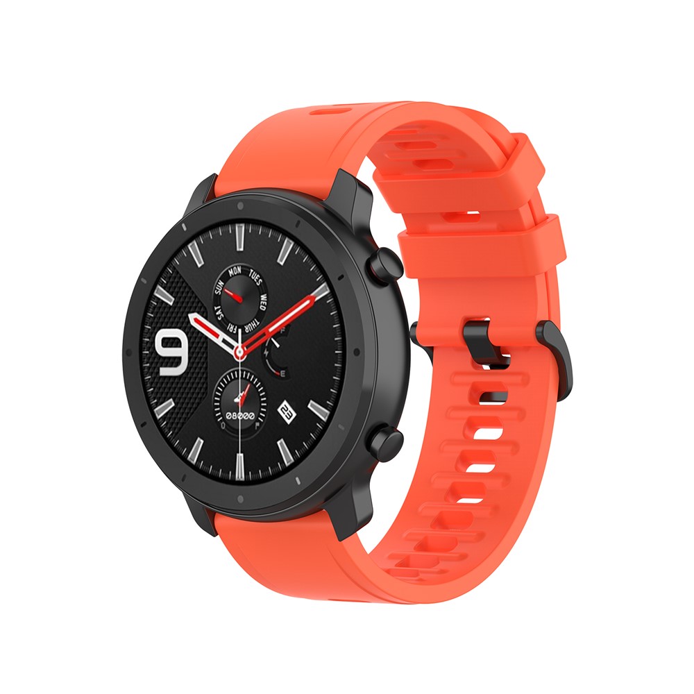 Reloj Blando De Silicona De 22 Mm De Reemplazo De La Correa De Huami Amazfit GTR 47mm / Ritmo Amazfit - Bermellón-4