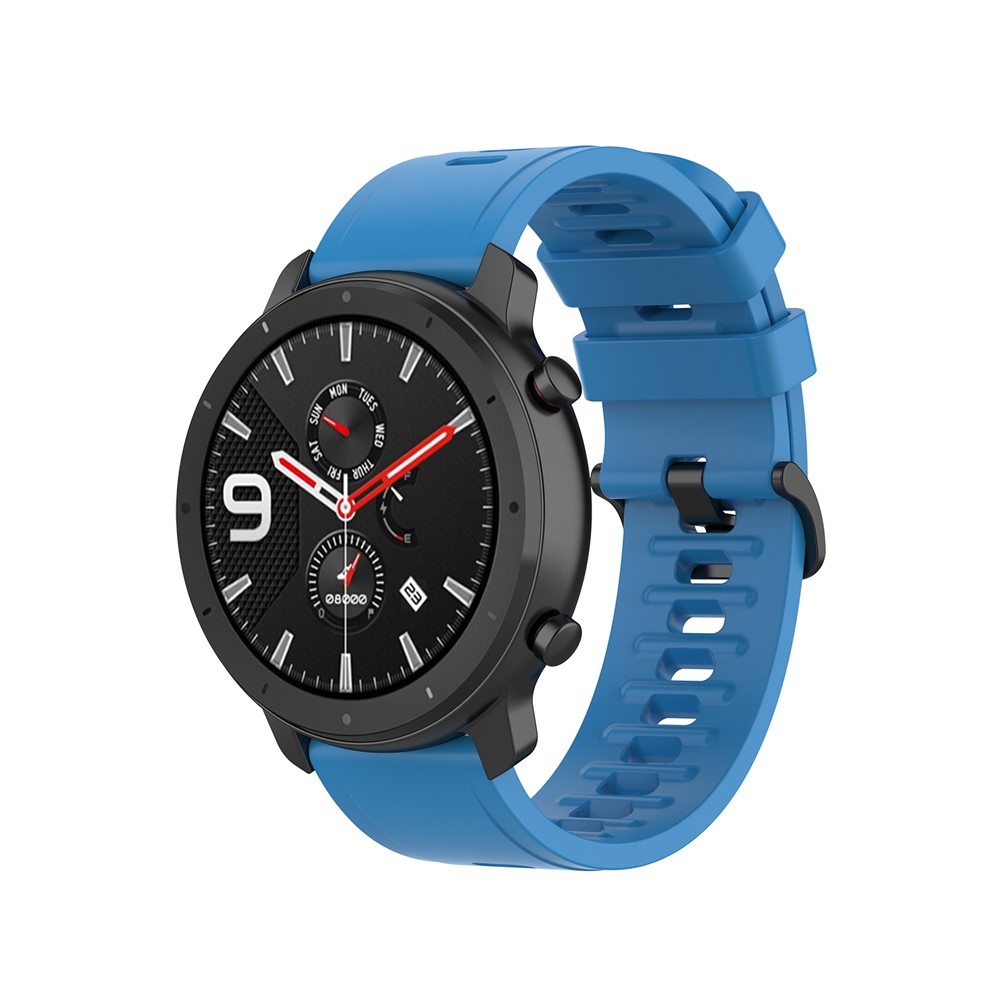 Мягкие Часы Замена Силиконовый Ремешок 22мм Для Huami Amazfit GTR 47мм / Amazfit Темп - Голубое Небо-4