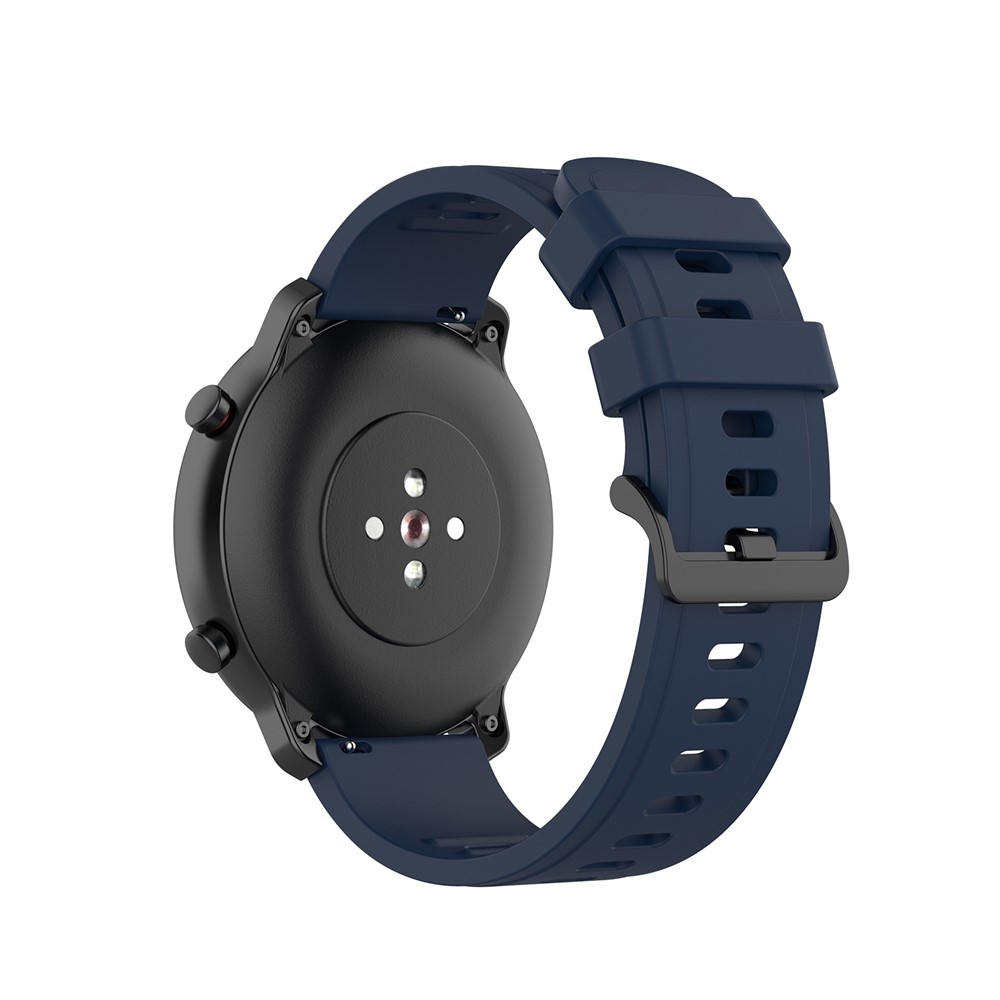 Jeu De Remplacement De Silicone De Montre 22mm 22mm Pour Huami Amazfit GTR 47mm / AMAmFit Pace - Bleu Foncé-3