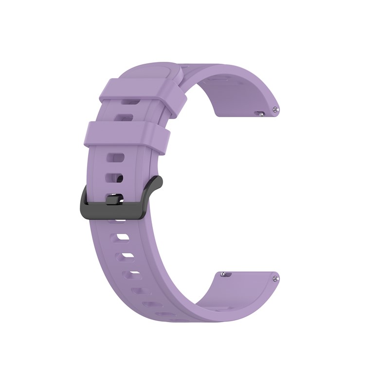 Douce Montre Bracelet En Silicone Remplacement 22mm Pour Huami Amazfit 47mm RTG / Amazfit Rythme - Violet Clair-1