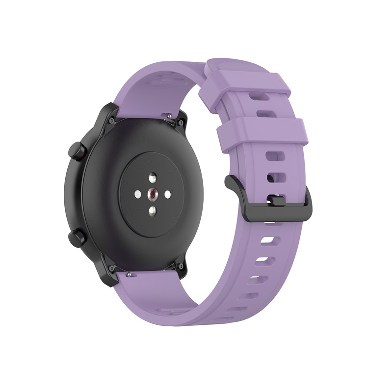 Douce Montre Bracelet En Silicone Remplacement 22mm Pour Huami Amazfit 47mm RTG / Amazfit Rythme - Violet Clair-3