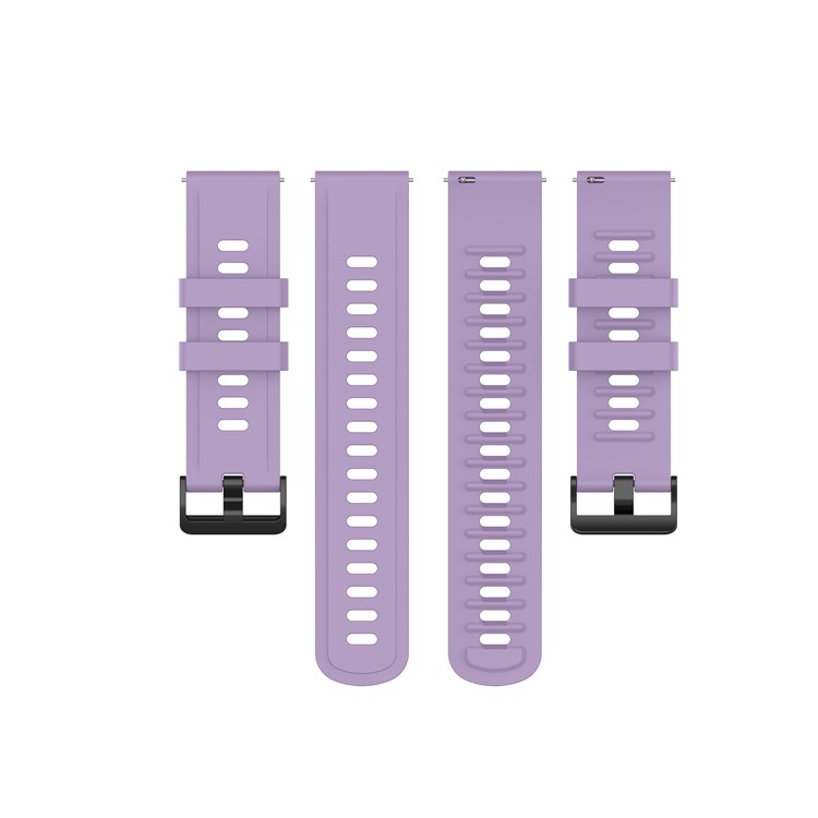 Douce Montre Bracelet En Silicone Remplacement 22mm Pour Huami Amazfit 47mm RTG / Amazfit Rythme - Violet Clair-5