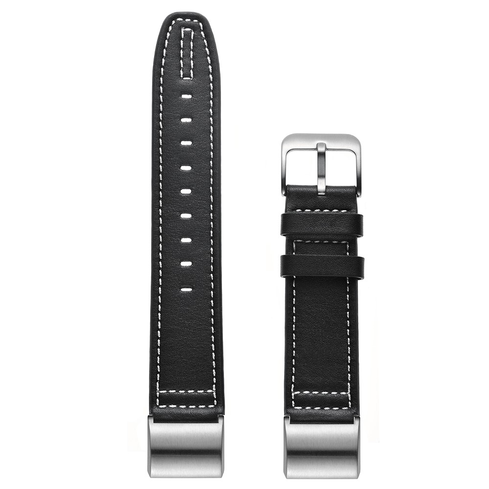 Genuine Leather Coated Watch Band for Fitbit Charge 2 - Black-6