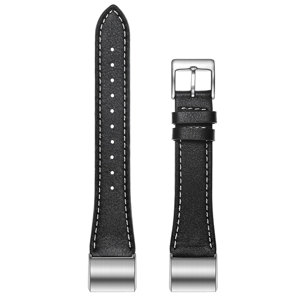 Genuine Leather Coated Smart Watch Band for Fitbit Charge 2 - Black-10