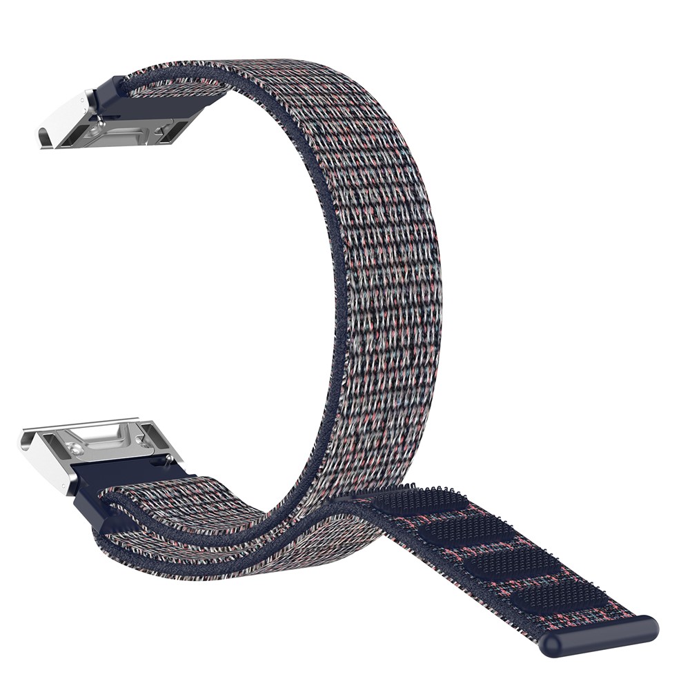 

Loop Fastener Nylon Weaven Velcro Smart Watch Band with Screwdrivers for Garmin Fenix 6X/Fenix 5X/Fenix 3 HR - Navy Blue, Garmin Fenix 5X