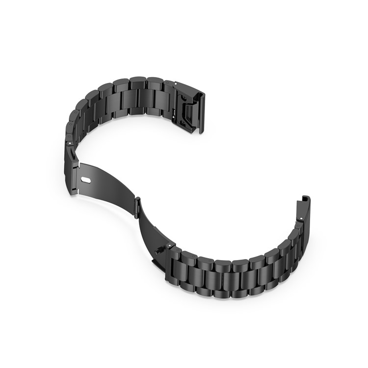 Stainless Steel Watch Band Strap with Installing Tools for Garmin Fenix 5/5 Plus/6/6Plus - Black-5