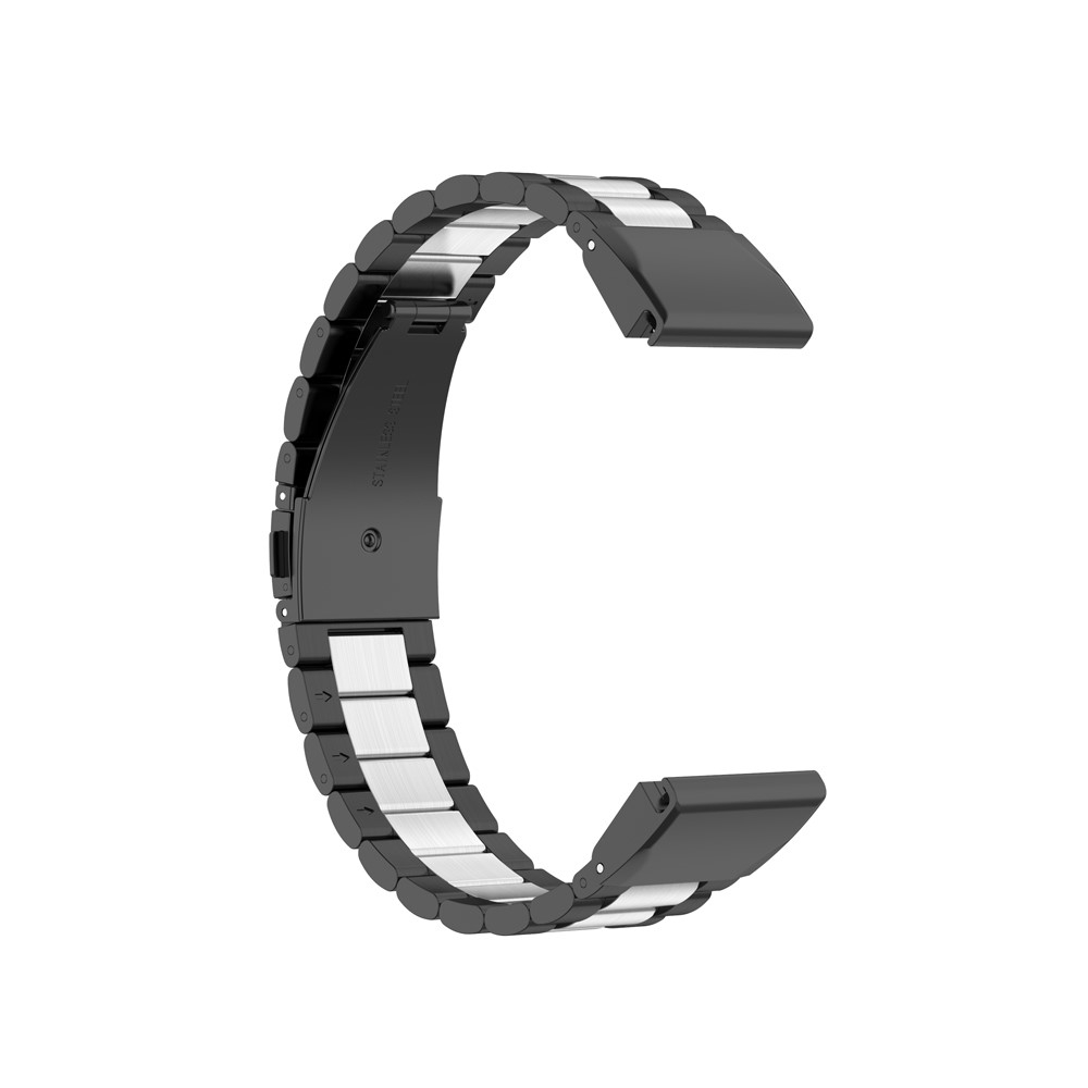 Para Garmin Fenix ​​6x / 5x / 3 HR Relógio De Relógio De Aço Inoxidável Dual Cor De Pulso De Cor Dual Substituição - Prata Negra-2