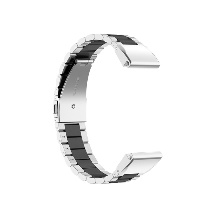Stainless Steel Watch Band Strap with Installing Tools for Garmin Fenix 6X/5X/3 HR - Silver/Black/Silver-2