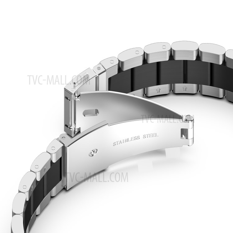Stainless Steel Watch Band Strap with Installing Tools for Garmin Fenix 6X/5X/3 HR - Silver/Black/Silver-9