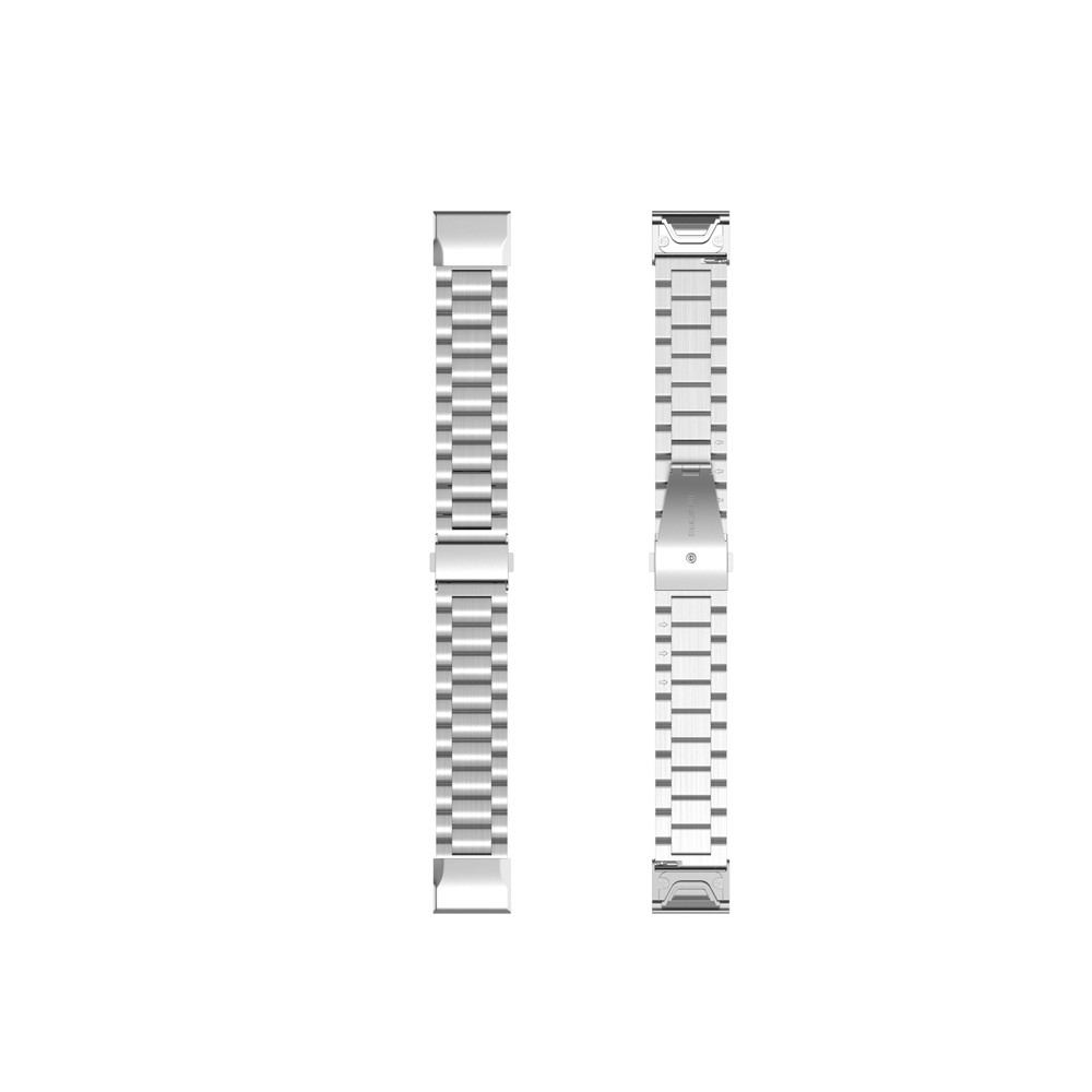 Stainless Steel Watch Band Strap with Installing Tools for Garmin Fenix 6X/5X/3 HR - Silver-8