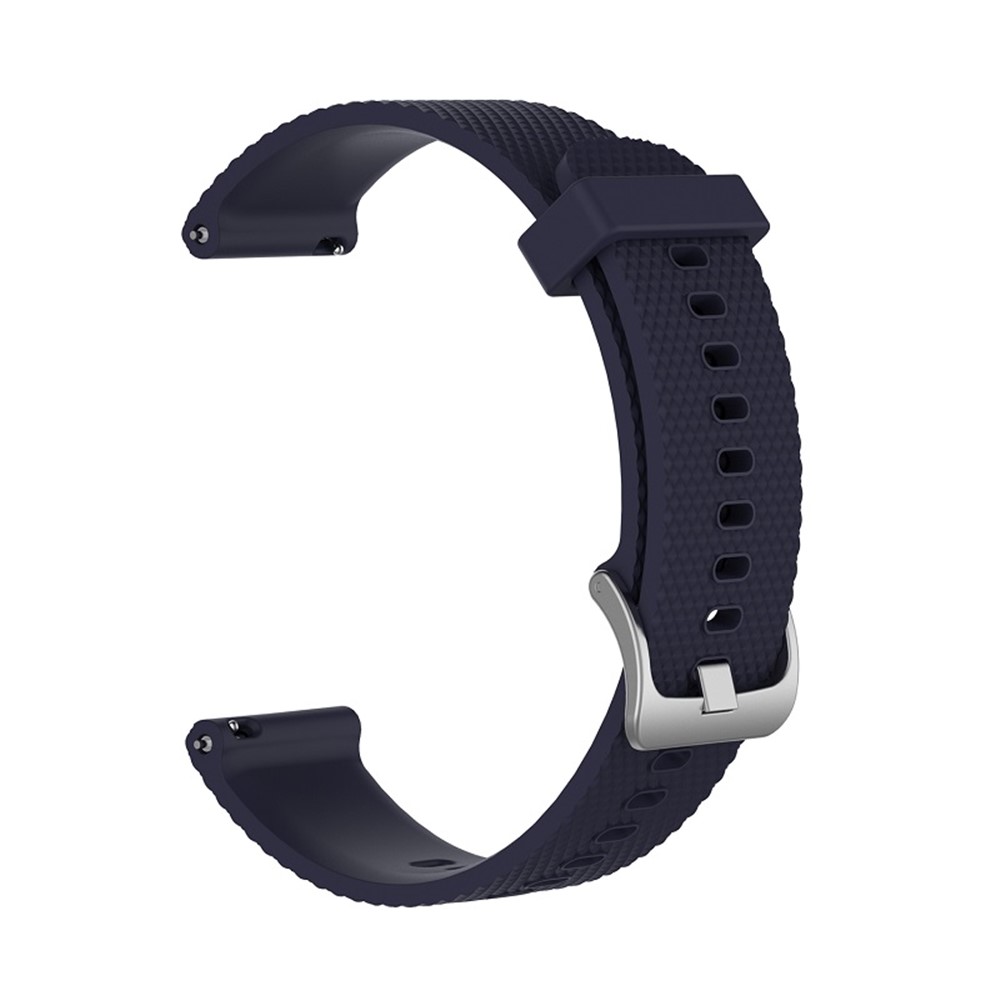 Soft Silicone Smart Watch Strap Replacement Strap 20mm for POLAR Ignite Smart Watch - Dark Blue-1