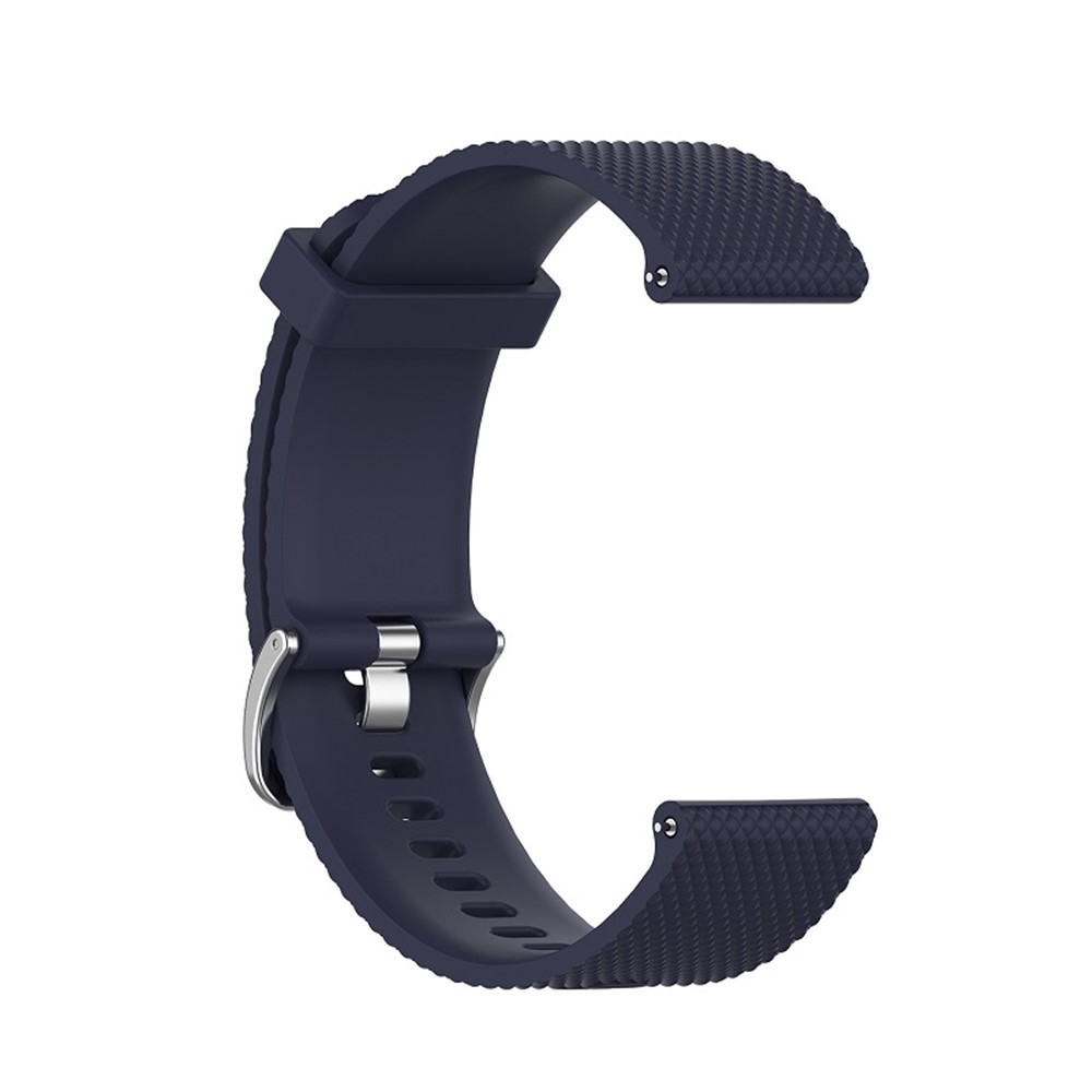 Soft Silicone Smart Watch Strap Replacement Strap 20mm for POLAR Ignite Smart Watch - Dark Blue-2