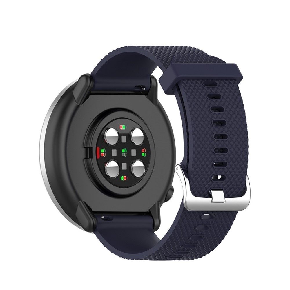 Soft Silicone Smart Watch Strap Replacement Strap 20mm for POLAR Ignite Smart Watch - Dark Blue-4